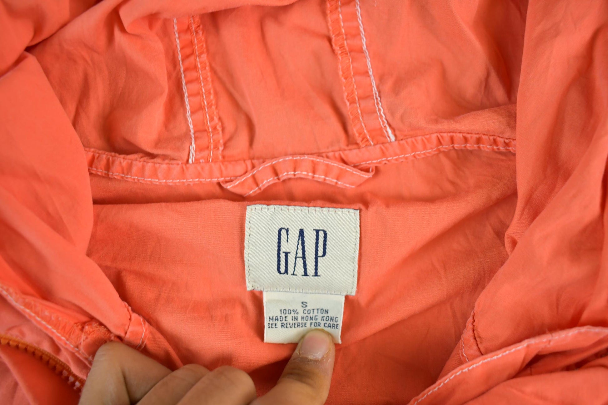 Vintage 2000s Gap Quarter Zip Anorak Windbreaker Jacket Men's Small from propervintagecanada