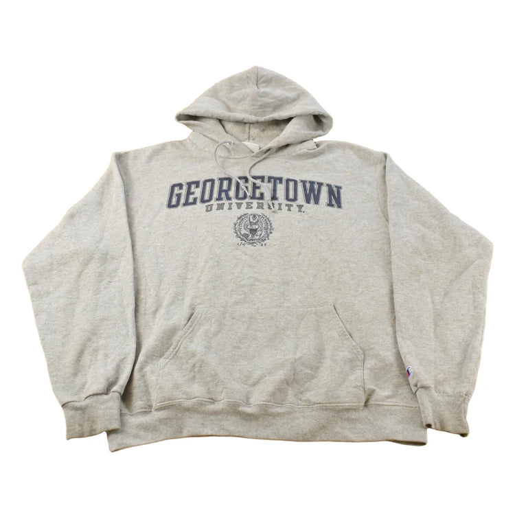 Vintage 2000s Georgetown University Hoyas Collegiate Hoodie Sweatshirt Men's Large from propervintagecanada
