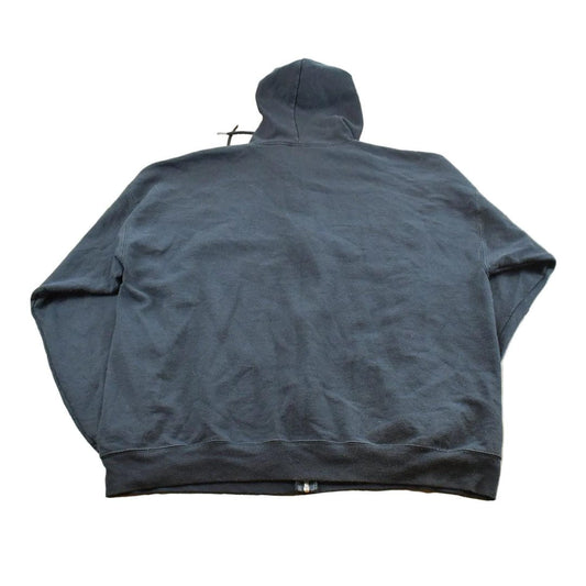 Vintage 2000s Hanes Black Blank Zip Up Hoodie Sweatshirt Men's L from propervintagecanada
