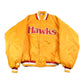 Vintage 2000s Hardwood Classics Atlanta Hawks NBA Basketball Embroidered Snap Button Satin Bomber Jacket Mens 3XL / Y2K Varsity/ Streetwear from propervintagecanada
