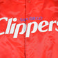 Vintage 2000s Hardwood Classics San Diego Clippers NBA Basketball Embroidered Snap Button Satin Bomber Jacket Mens 3XL / Varsity/ Streetwear from propervintagecanada