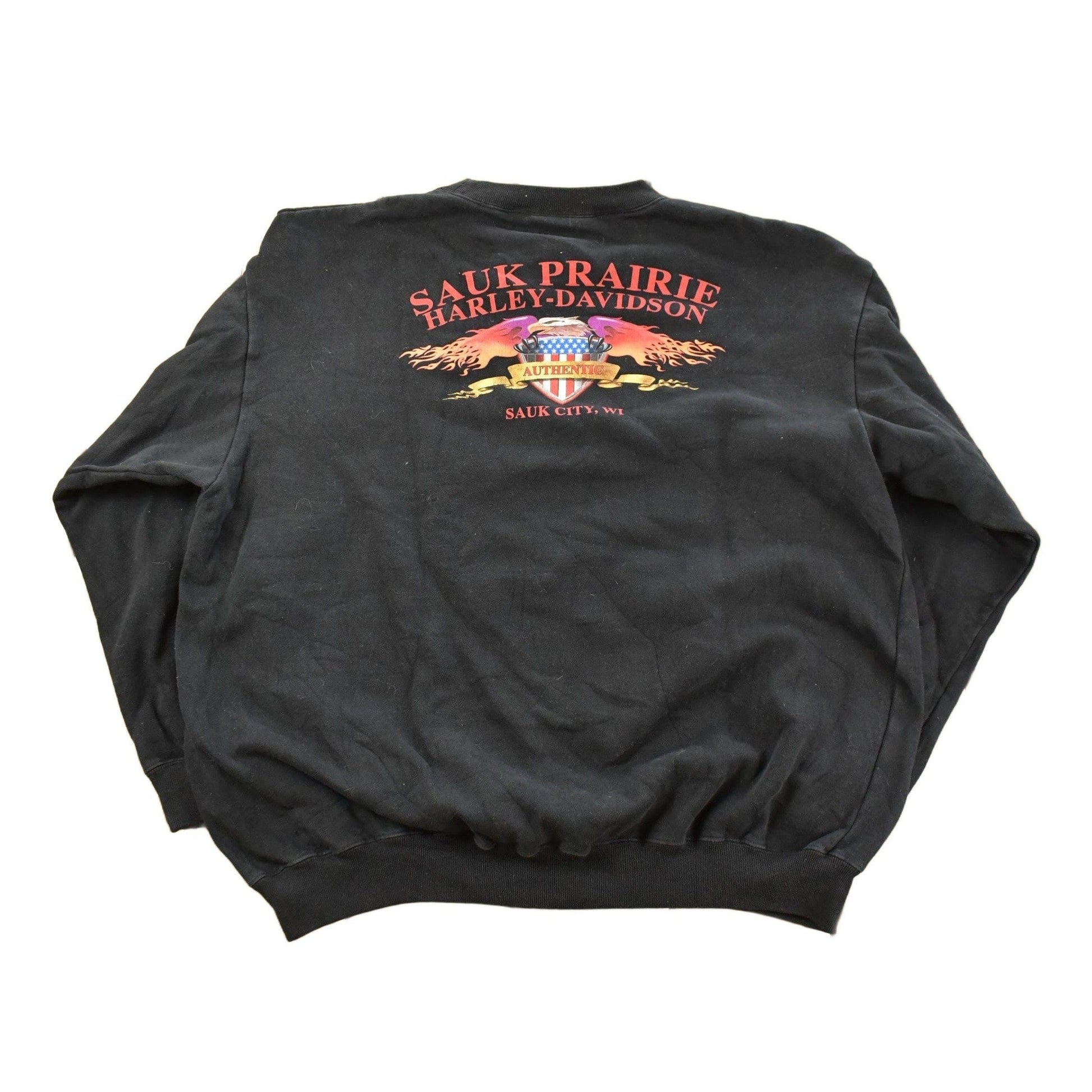 Vintage 2000s Harley Davidson Crewneck Sweatshirt Men's 2XL from propervintagecanada