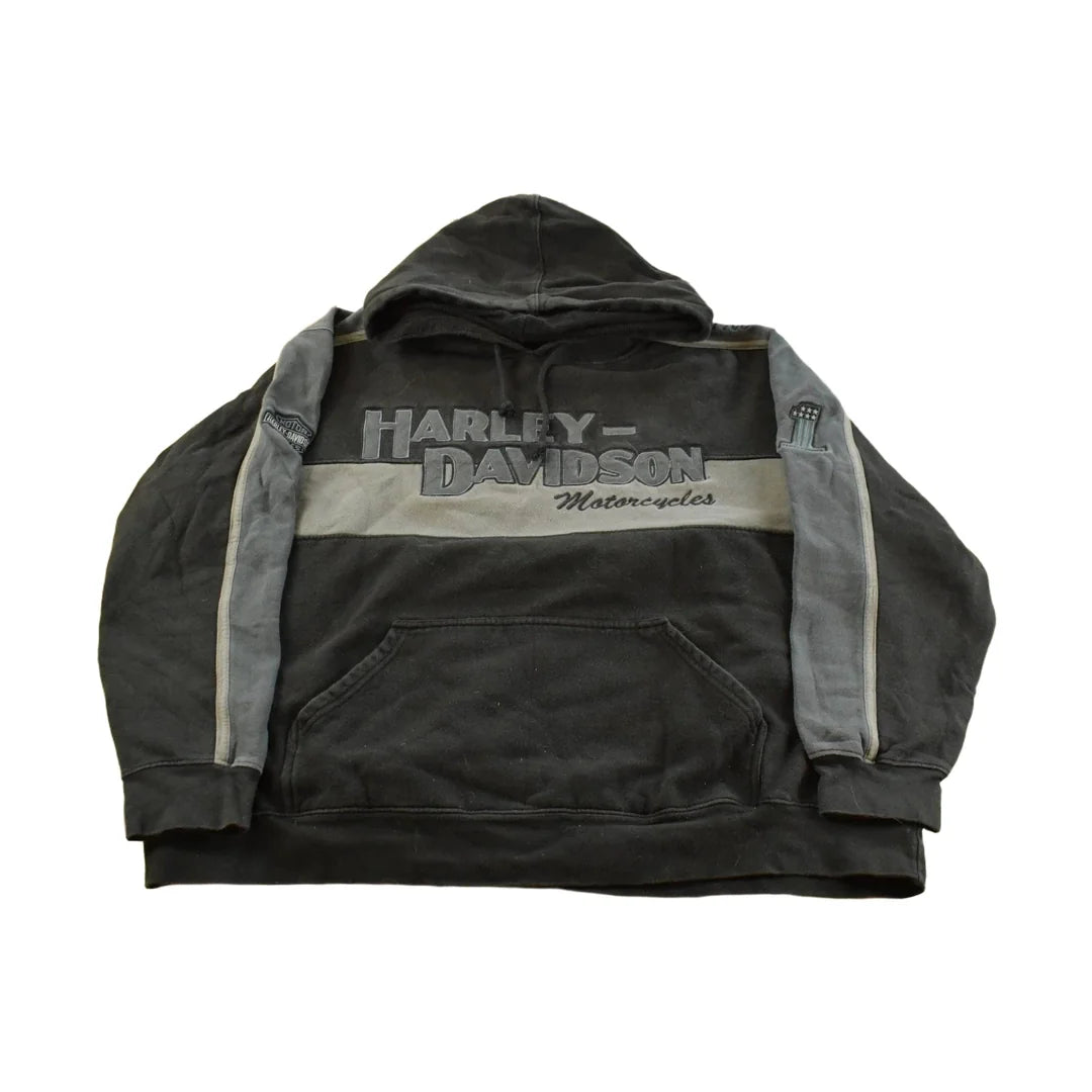 Vintage 2000s Harley Davidson Graphic Hoodie Men's 2XL from propervintagecanada
