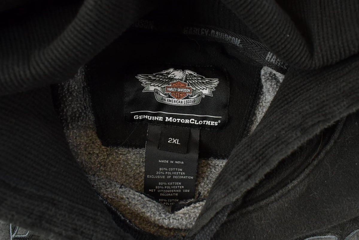 Vintage 2000s Harley Davidson Graphic Hoodie Men's 2XL from propervintagecanada