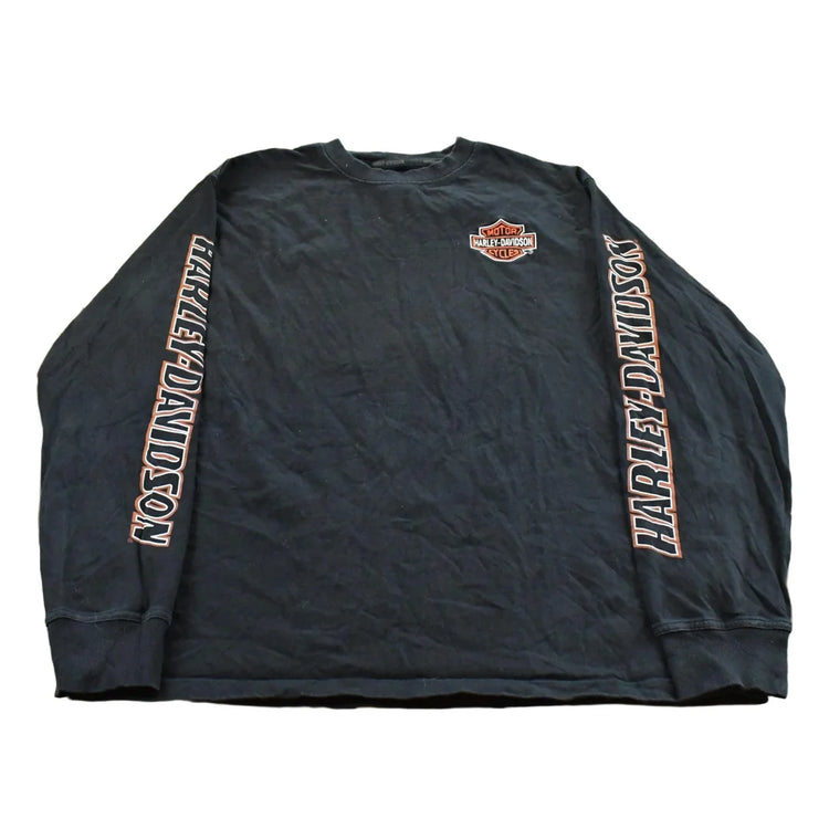Vintage 2000s Harley Davidson Motorcycles Biker Long Sleeve T-Shirt Men's XL from propervintagecanada