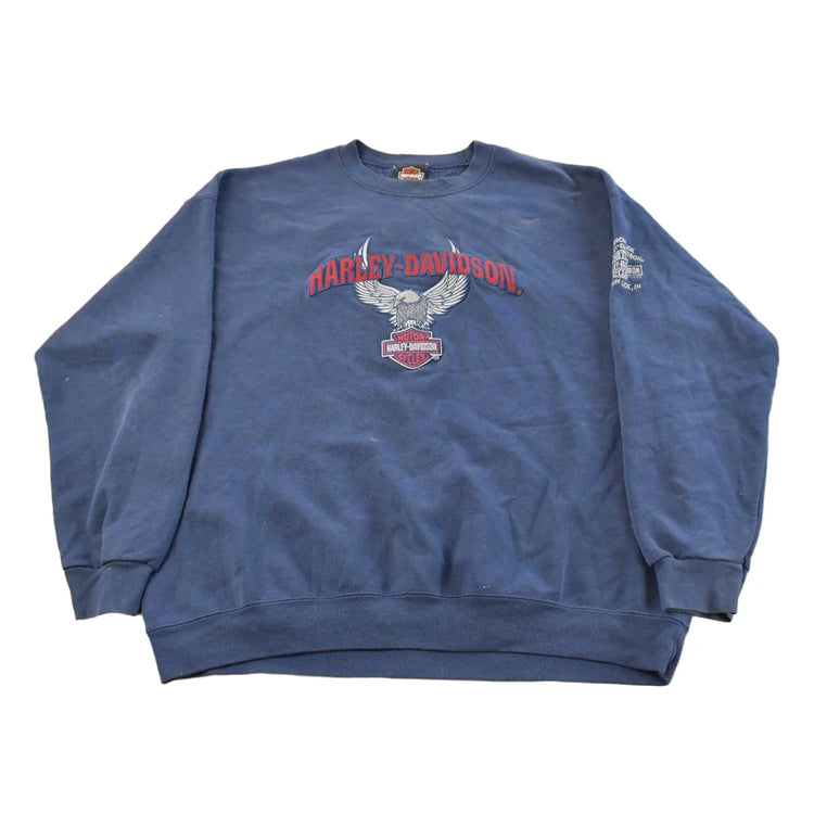 Vintage 2000s Harley Davidson Motorcycles Crewneck Sweatshirt Men's XL from propervintagecanada