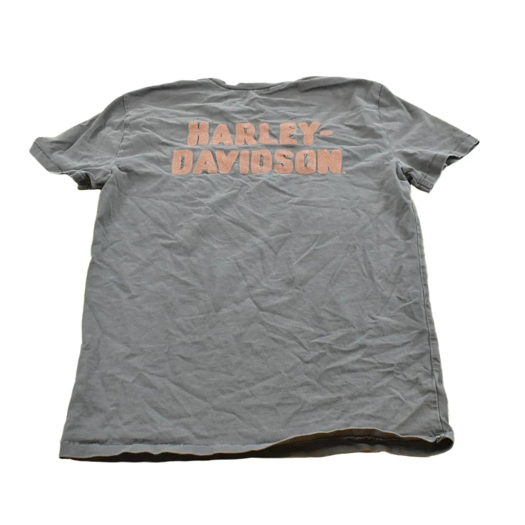 Vintage 2000s Harley Davidson Motorcycles Embroidered T-Shirt Mens S from propervintagecanada