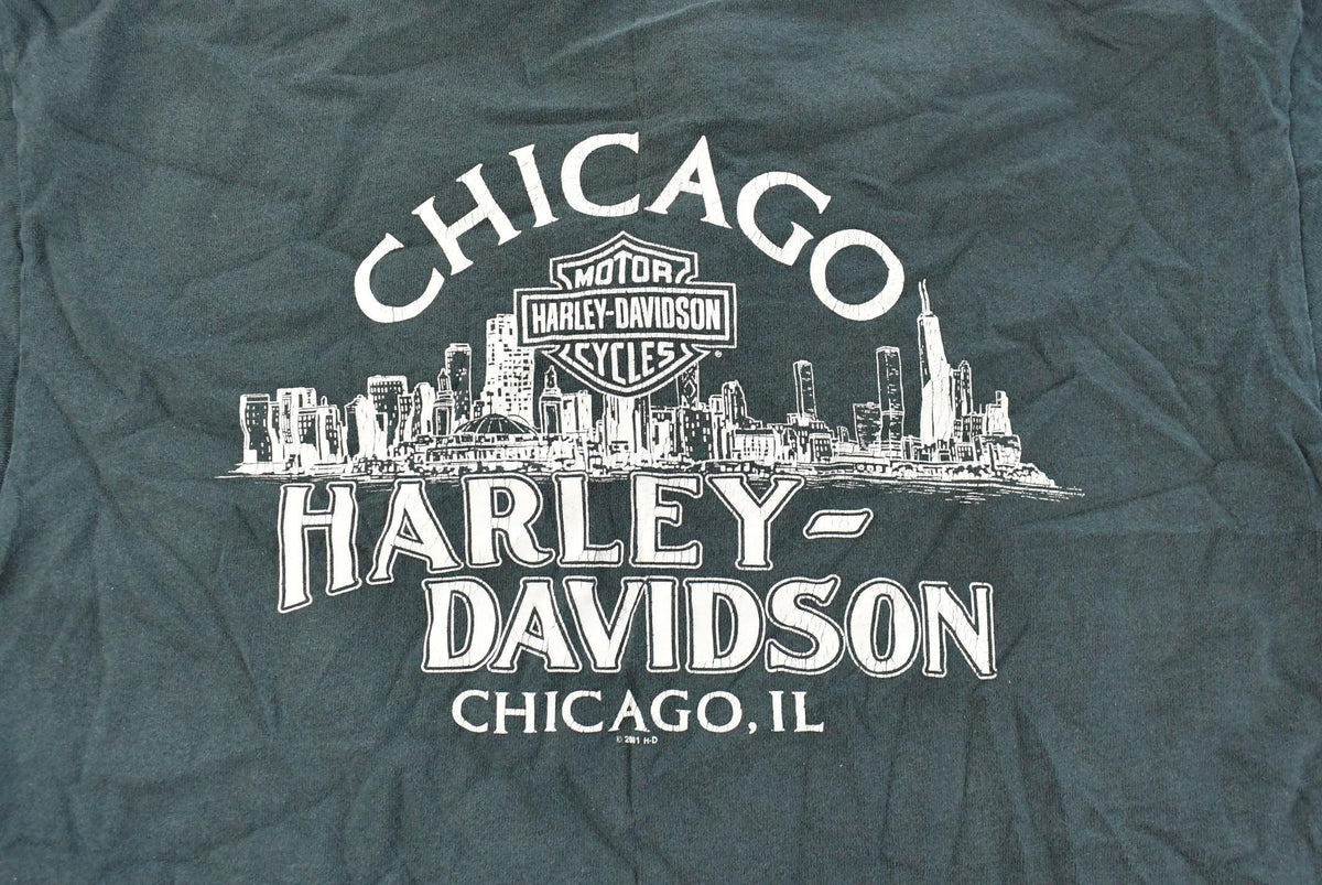Vintage 2000s Harley Davidson Motorcycles Henley T-Shirt Men's Large from propervintagecanada