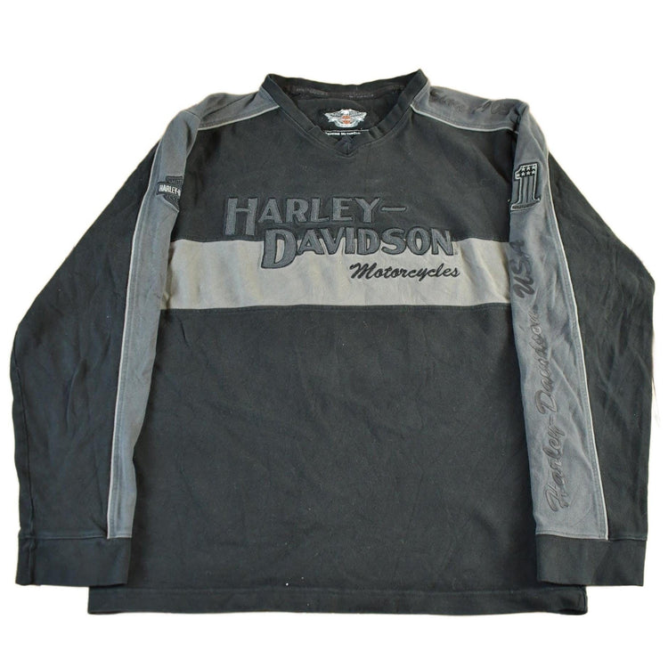 Vintage 2000s Harley Davidson Motorcycles Long Sleeve T-Shirt Men's Large from propervintagecanada