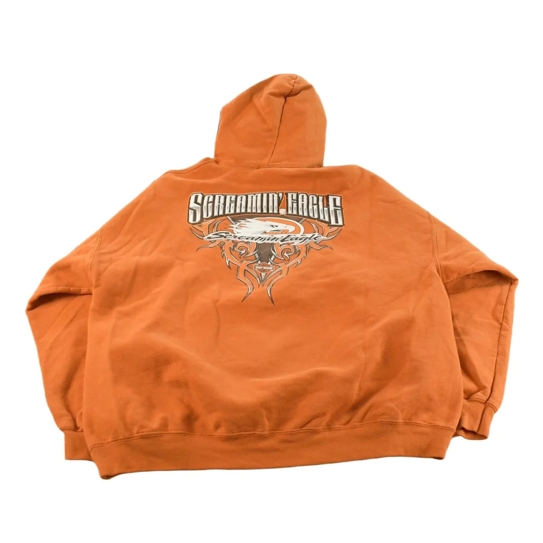 Vintage 2000s Harley Davidson Screamin Eagle Graphic Hoodie Men's 2XL from propervintagecanada