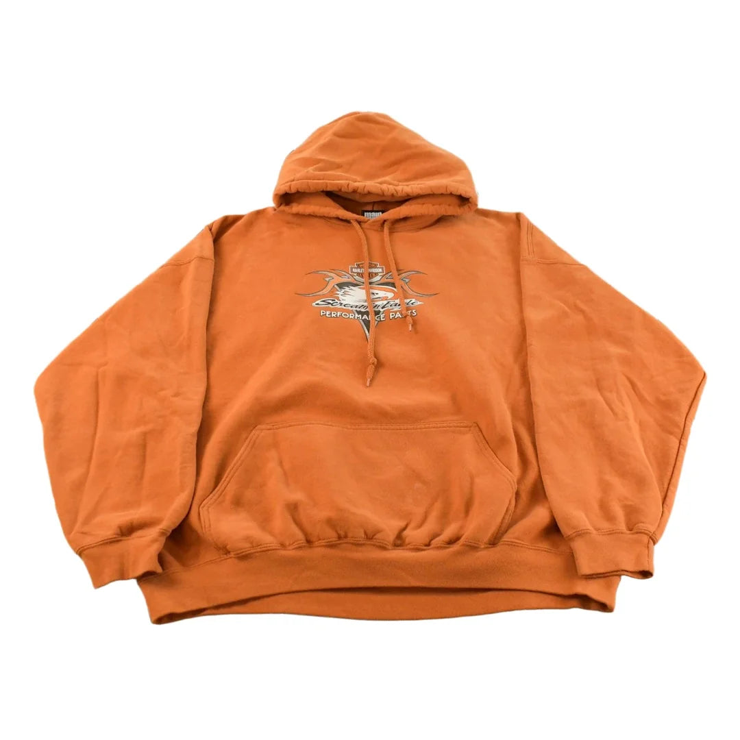 Vintage 2000s Harley Davidson Screamin Eagle Graphic Hoodie Men's 2XL from propervintagecanada