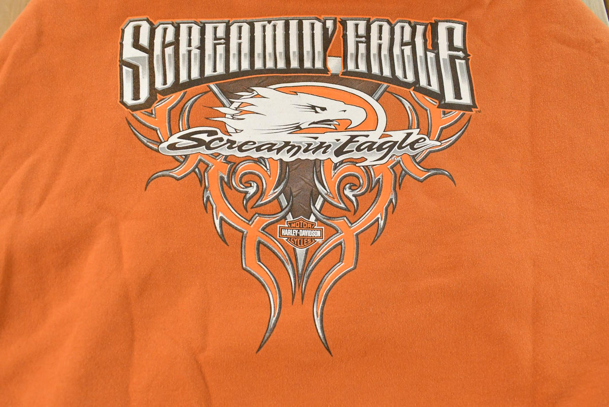 Vintage 2000s Harley Davidson Screamin Eagle Graphic Hoodie Men's 2XL from propervintagecanada