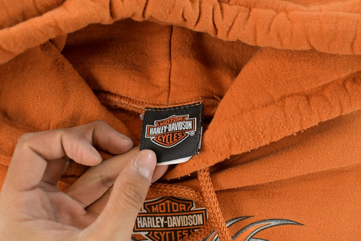 Vintage 2000s Harley Davidson Screamin Eagle Graphic Hoodie Men's 2XL from propervintagecanada