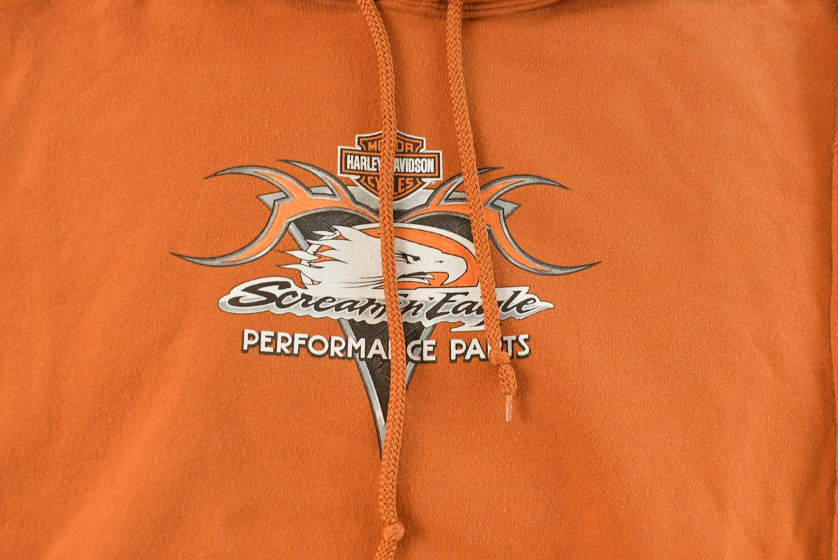 Vintage 2000s Harley Davidson Screamin Eagle Graphic Hoodie Men's 2XL from propervintagecanada