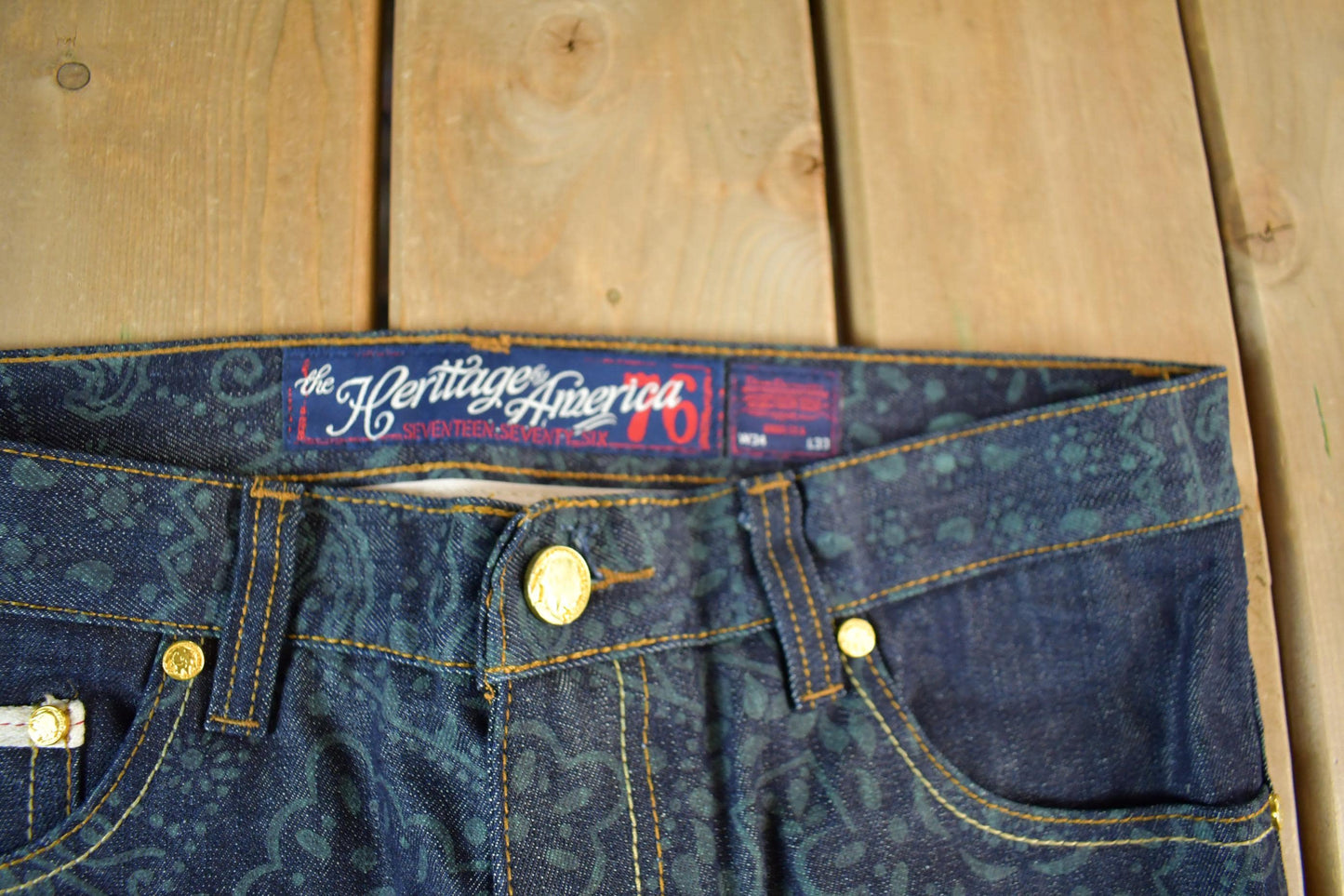 Vintage 2000s Heritage By America Jeans Men's 34 x 33 from propervintagecanada