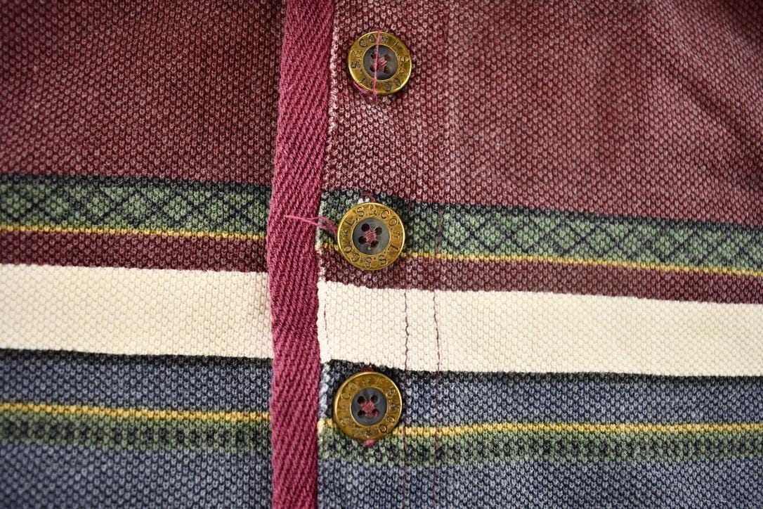 Vintage 2000s Horizontal Striped Levi's Jeanswear Polo Shirt Men's XL from propervintagecanada