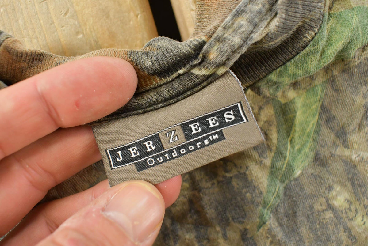 Vintage 2000s Jerzees Outdoors Realtree Camo T-Shirt Youth L from propervintagecanada