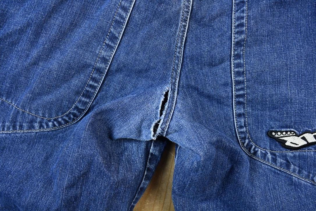 Vintage 2000s JNCO Jeans The Low Down Embroidered Jeans Men's 44 x 30 from propervintagecanada