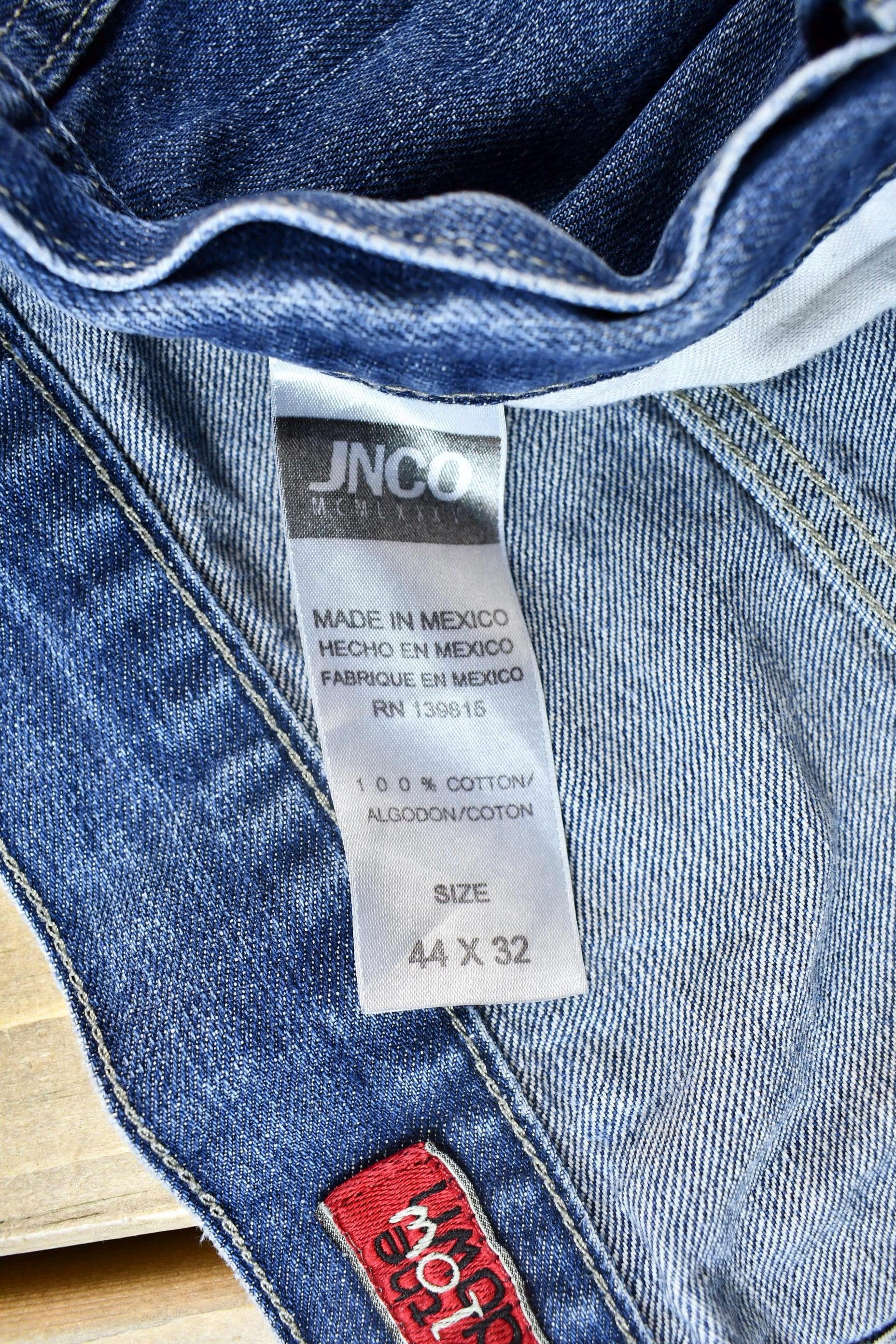 Vintage 2000s JNCO Jeans The Low Down Embroidered Jeans Men's 44 x 30 from propervintagecanada