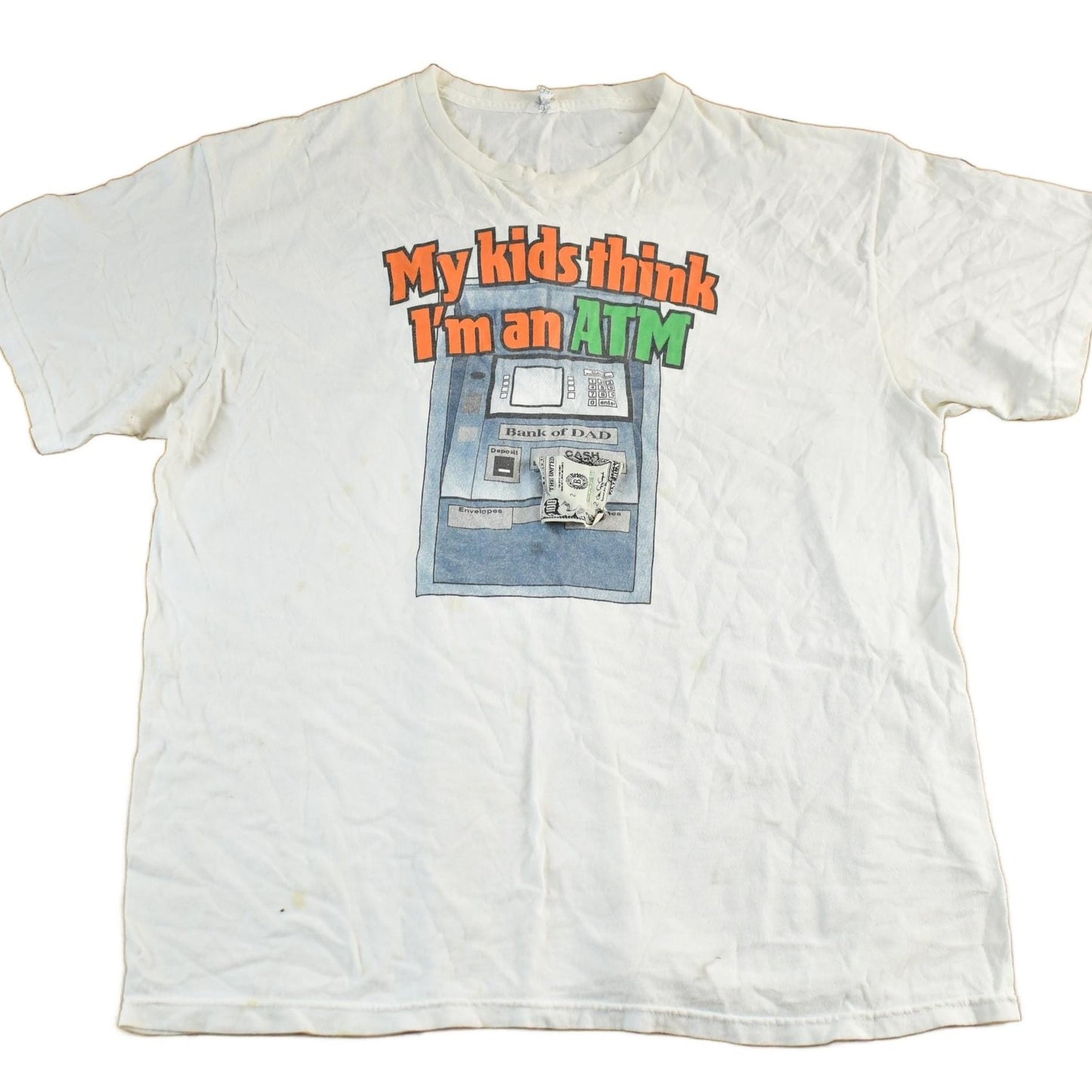 Vintage 2000s Kids Think I'n An ATM Grandparents Theme Graphic T Shirt Men's XL from propervintagecanada