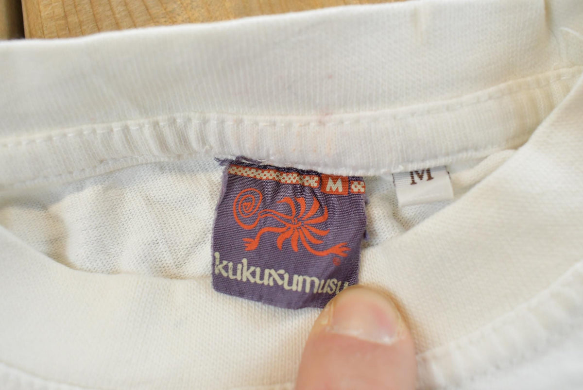 Vintage 2000s Kukuxumusu Running of the Bulls Pamplona Spain Long Sleeve Souvenir T-Shirt Men's M from propervintagecanada