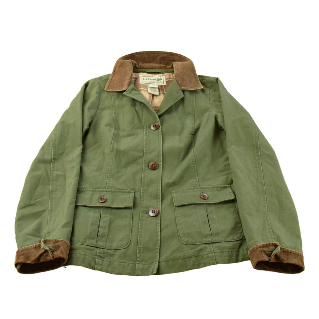 Vintage 2000s L.L. Bean Flannel Lined Barn Chore Coat Women's S from propervintagecanada