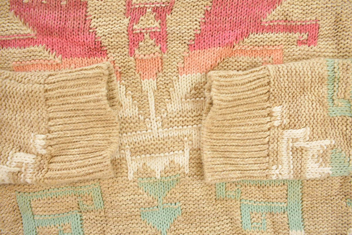 Vintage 2000s Lauren Ralph Lauren Aztec Knit Sweater Women's L / Vintage Polo Sweatshirt / Abstract Pattern / Southwestern Cowboy / Navajo from propervintagecanada