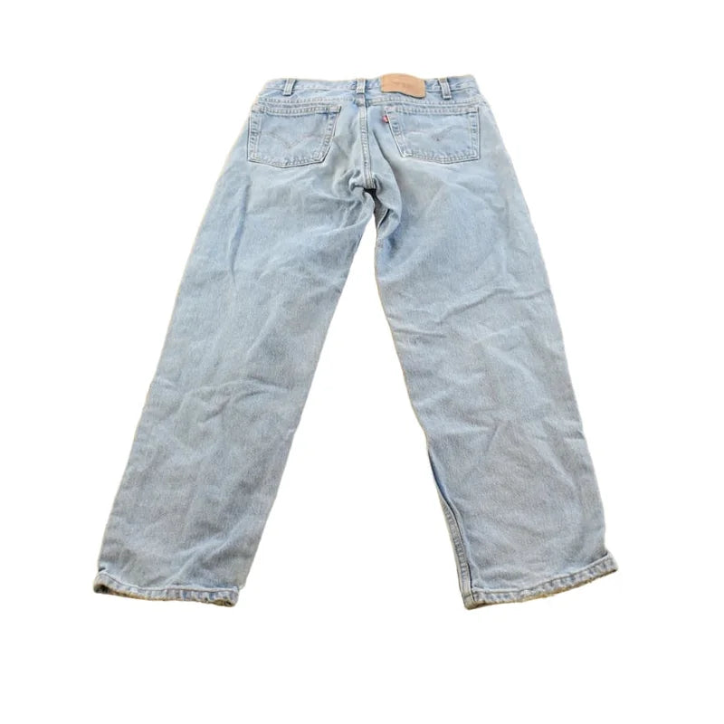 Vintage 2000s Levis Relaxed Fit Tapered Leg 550 Denim Blue Jeans Men's 30 x 31 from propervintagecanada