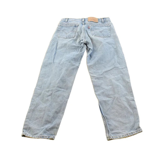 Vintage 2000s Levis Relaxed Fit Tapered Leg 550 Denim Blue Jeans Men's 30 x 31 from propervintagecanada