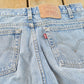 Vintage 2000s Levis Relaxed Fit Tapered Leg 550 Denim Blue Jeans Men's 30 x 31 from propervintagecanada