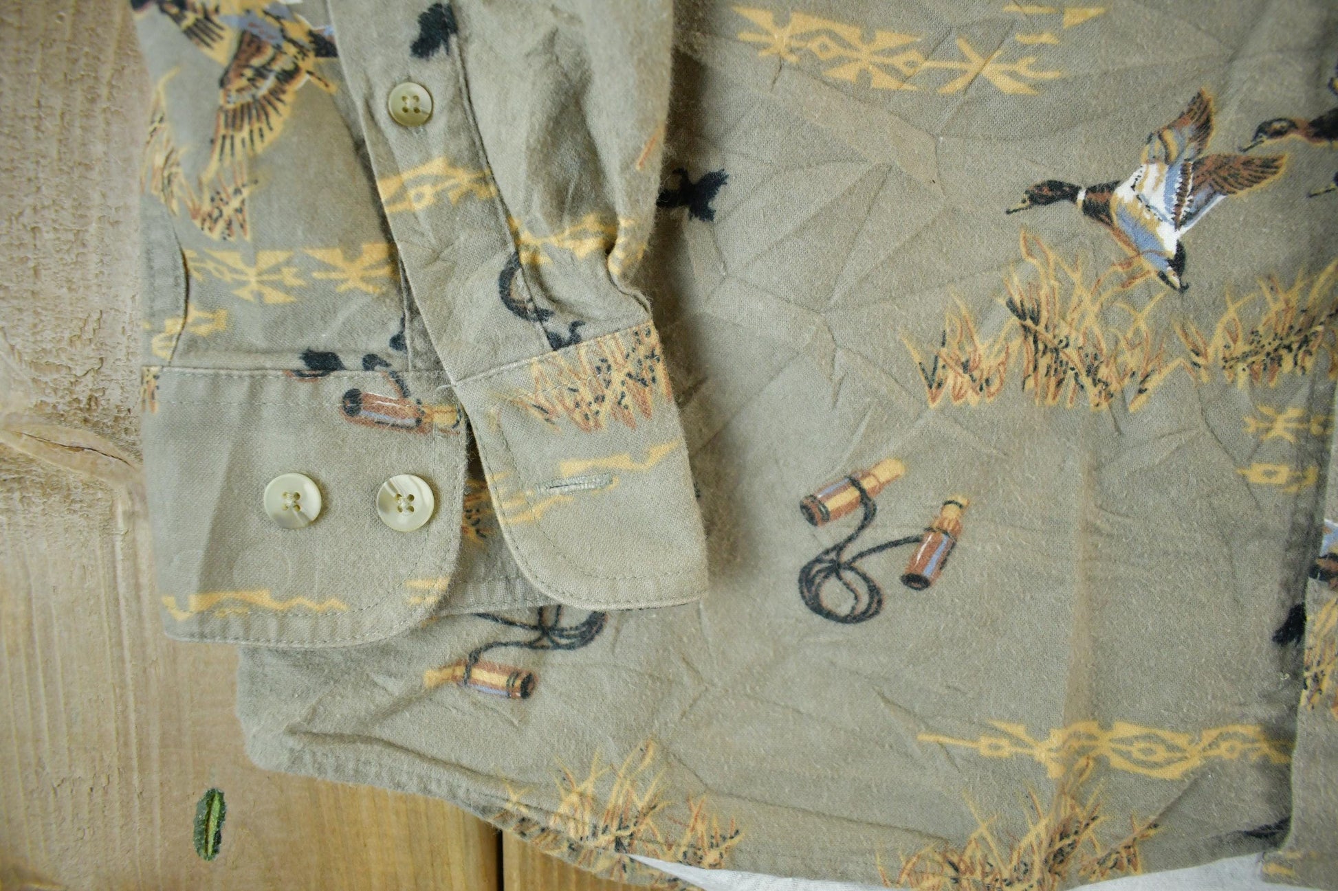 Vintage 2000s Me Sport Ducks All Over Print Button Up Shirt Men's Medium from propervintagecanada