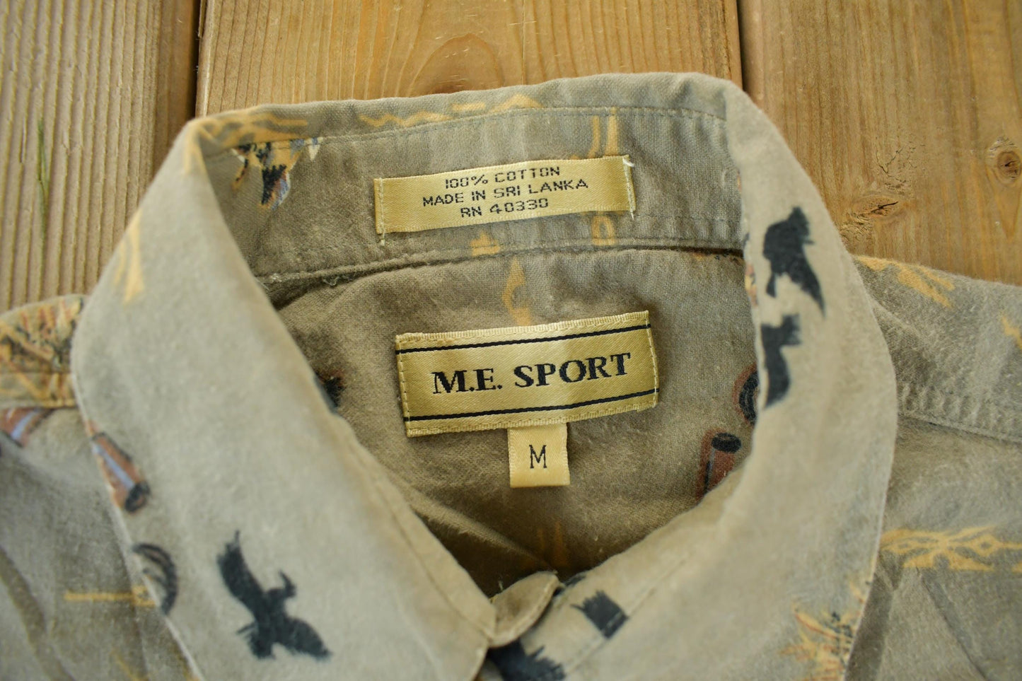 Vintage 2000s Me Sport Ducks All Over Print Button Up Shirt Men's Medium from propervintagecanada