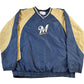 Vintage 2000s Milwaukee Brewers MLB Pull Over Windbreaker Jacket Men's XL from propervintagecanada