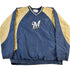Vintage 2000s Milwaukee Brewers MLB Pull Over Windbreaker Jacket Men&