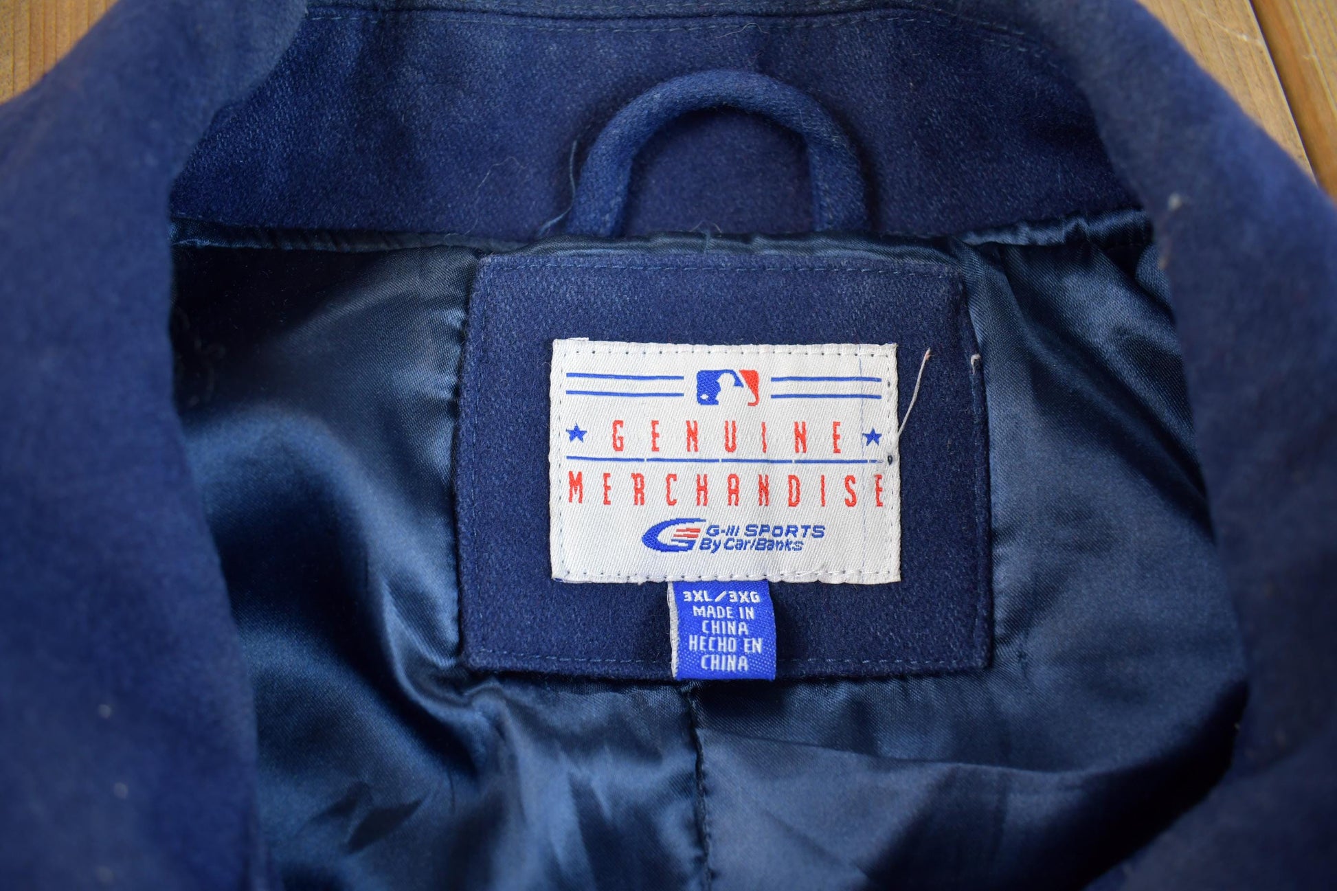 Vintage 2000s MLB New York Yankees 27 Time World Series Champion Embroidered Letterman from propervintagecanada