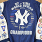 Vintage 2000s MLB New York Yankees 27 Time World Series Champion Embroidered Letterman from propervintagecanada