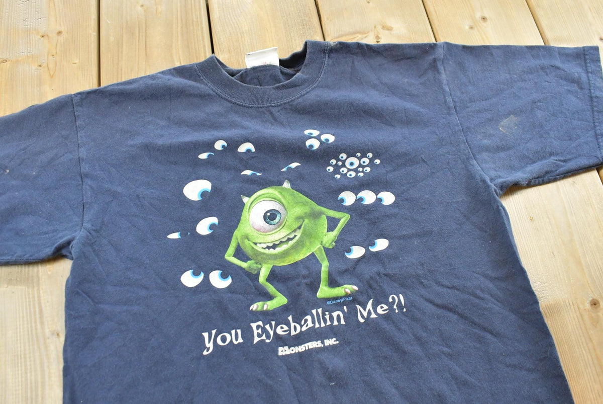 Vintage 2000s Monsters Inc Mike Wazowski Eyeballin Graphic T-Shirt Mens M from propervintagecanada