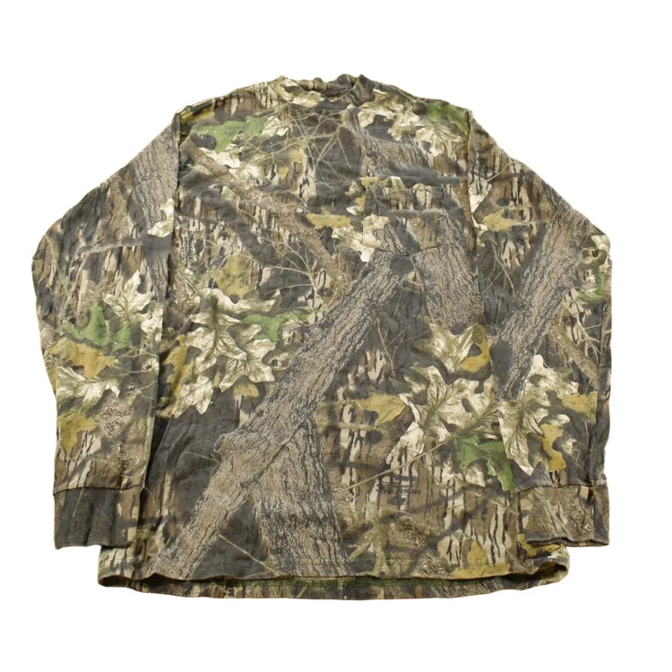 Vintage 2000s Mossy Oak Breakup Camo Long Sleeve T-Shirt Men's M from propervintagecanada
