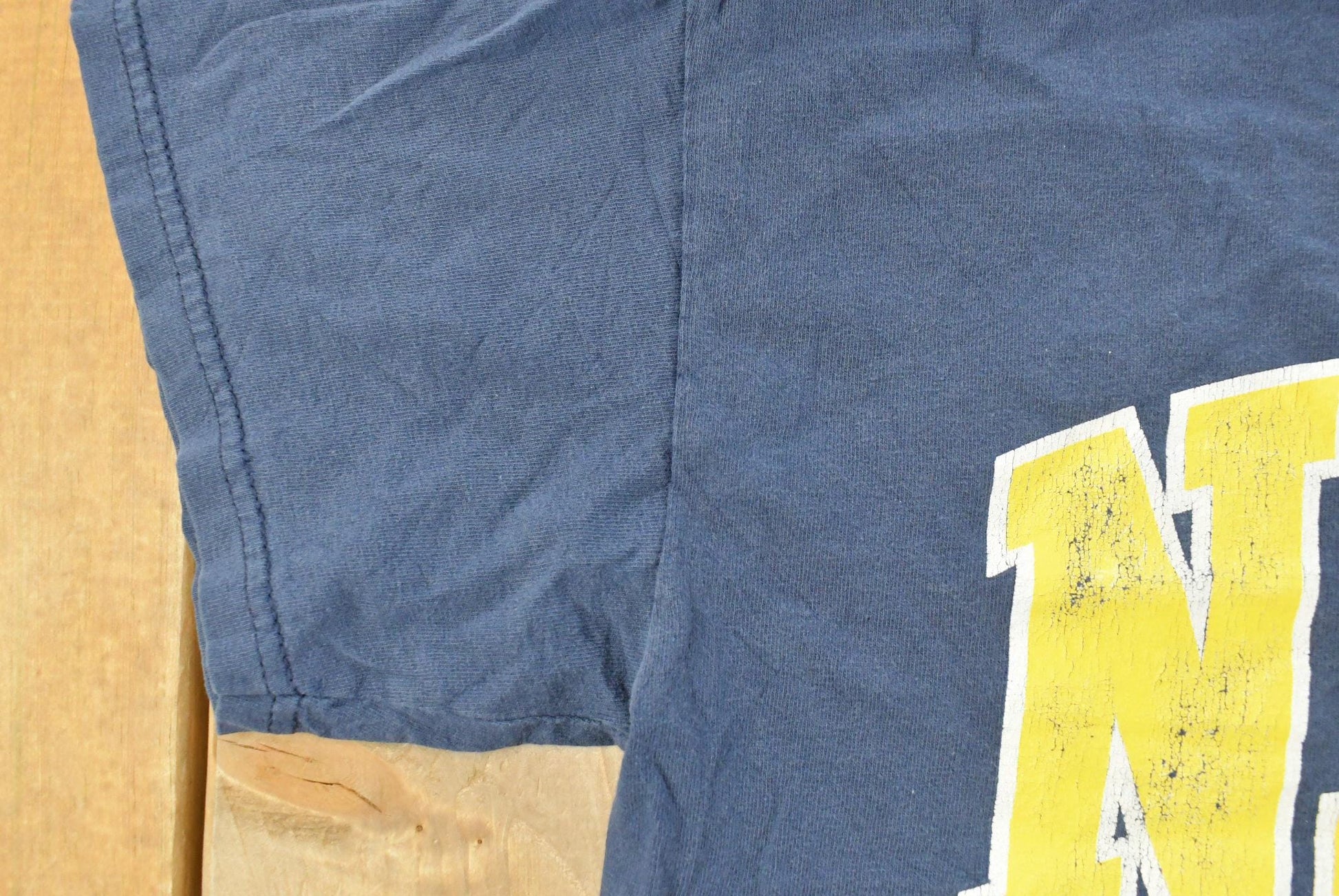 Vintage 2000s Navy Graphic T-Shirt Men's Medium / Military Top / Vintage Tee / Spellout from propervintagecanada