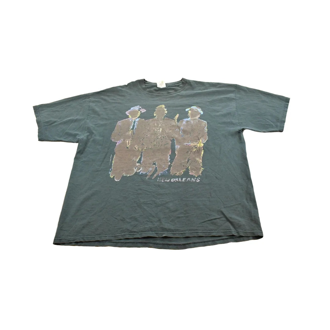 Vintage 2000s New Orleans Jazz Souvenir Travel T-Shirt Men's 2XL from propervintagecanada