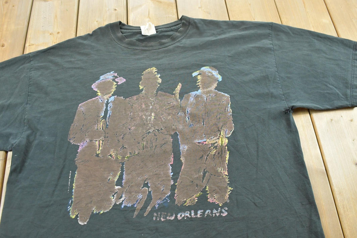 Vintage 2000s New Orleans Jazz Souvenir Travel T-Shirt Men's 2XL from propervintagecanada