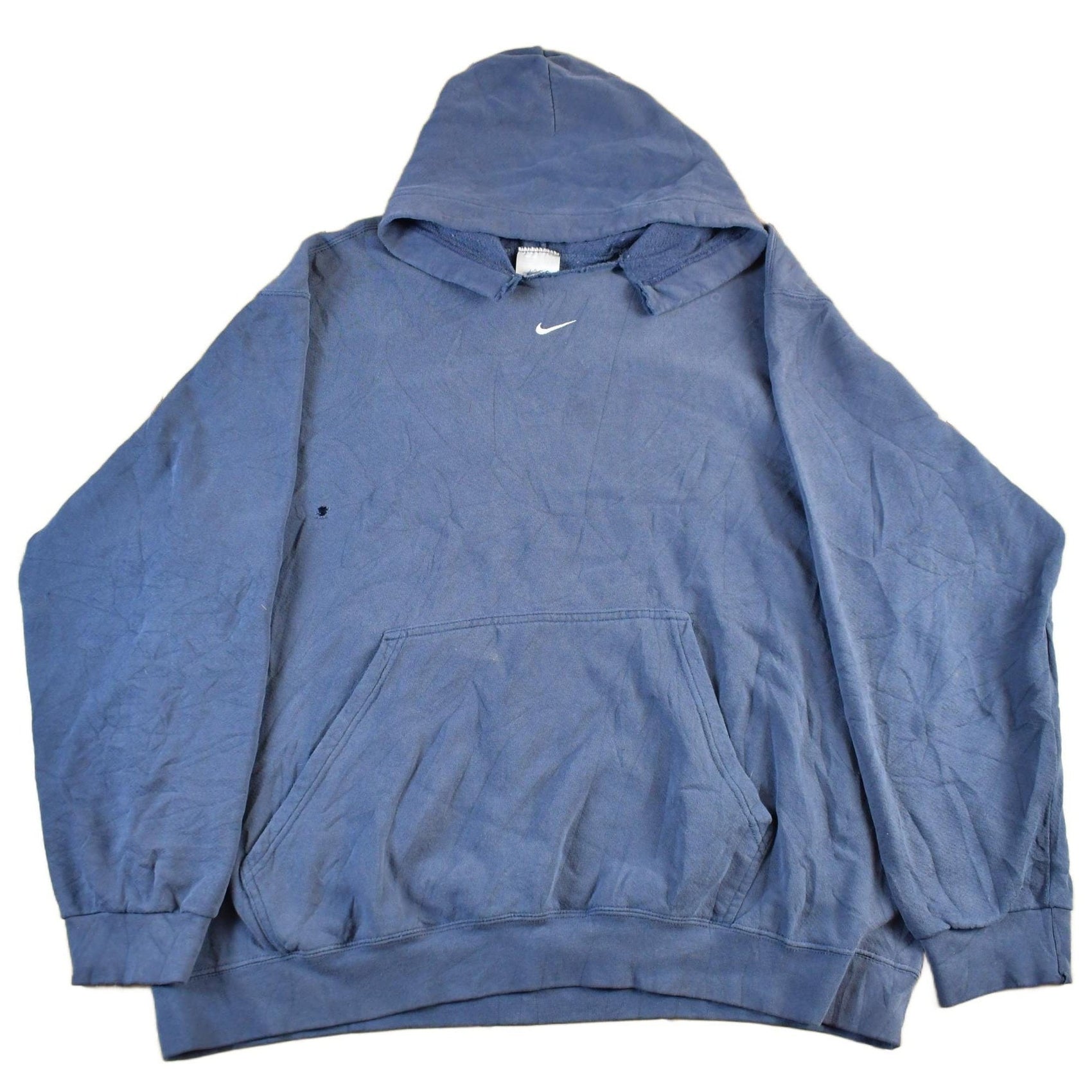 Vintage 2000s Nike Embroidered Mini Middle Swoosh Hoodie Men's XL from propervintagecanada