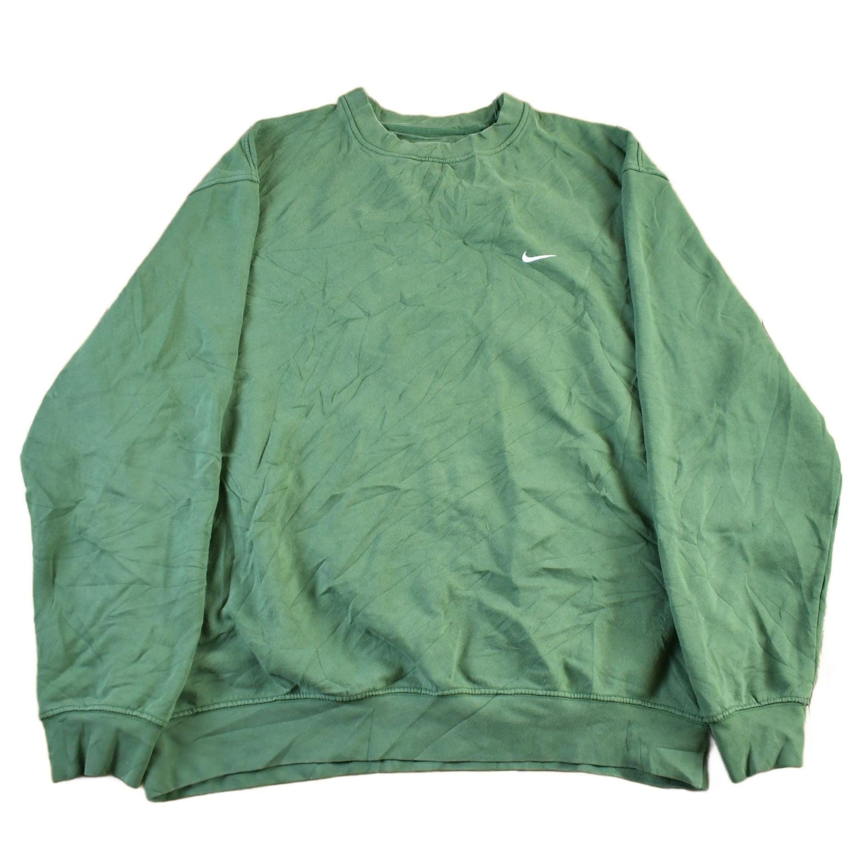 Vintage 2000s Nike Embroidered Mini Swoosh Navy Crewneck Sweatshirt Men's XL from propervintagecanada