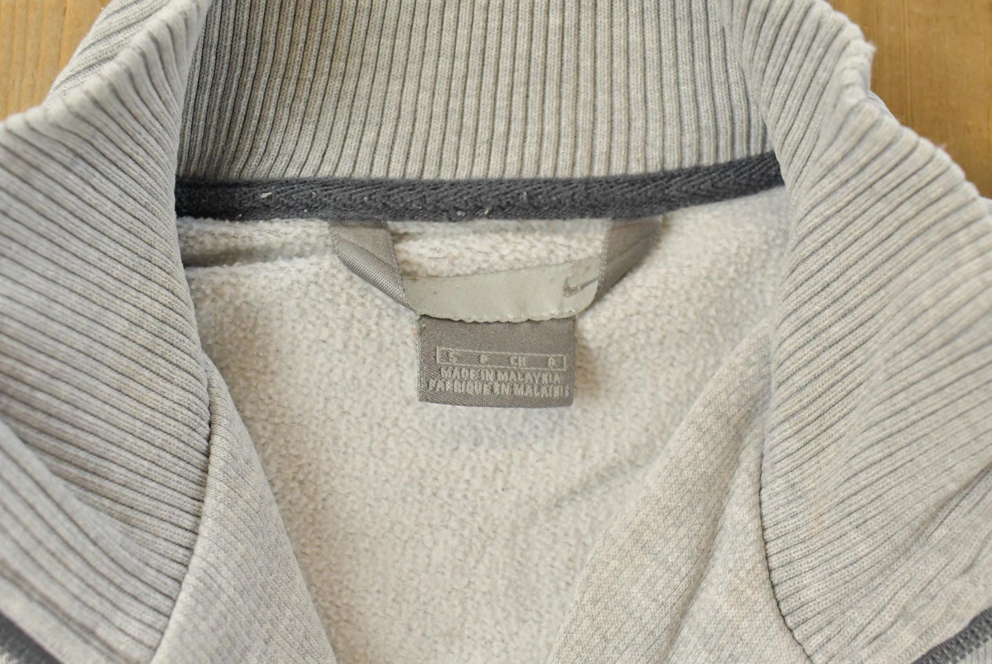 Vintage 2000s Nike Quarter Zip Sweater Men's Small / Y2K Sweater / Mini Swoosh Logo from propervintagecanada