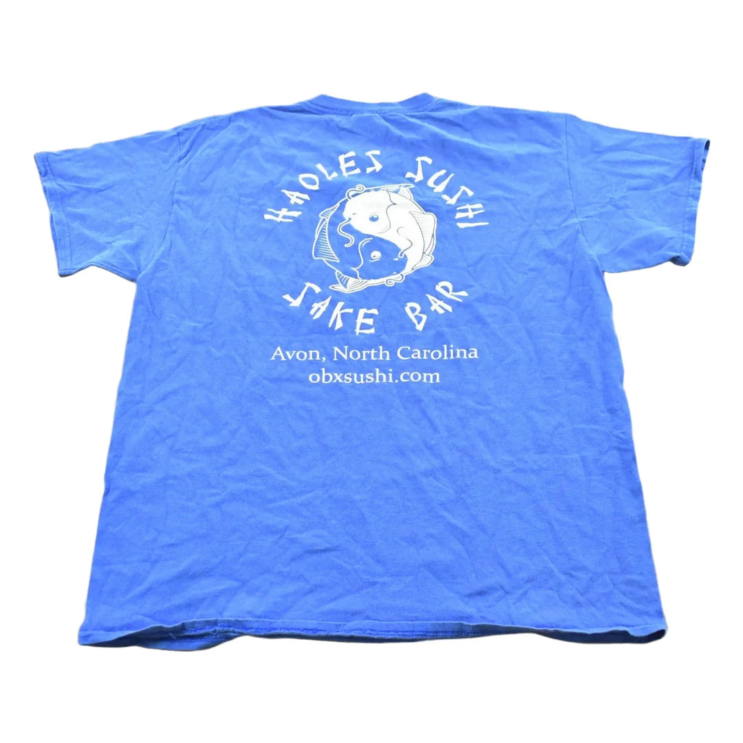 Vintage 2000s North Carolina Haoles Sushi Sake Bar Souvenir T-Shirt Mens L from propervintagecanada