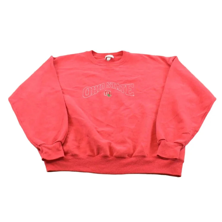 Vintage 2000s Ohio State University Buckeyes Embroidered Collegiate Crewneck Sweatshirt Men's L from propervintagecanada