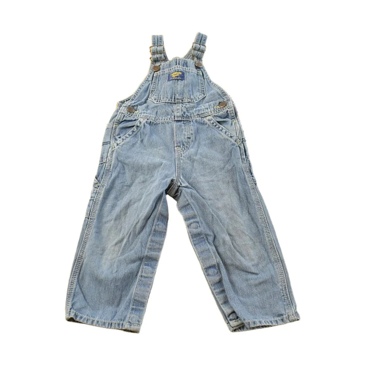 Vintage 2000s OshKosh B'gosh Denim Blue Jean Overalls Youth 22 x 11 from propervintagecanada