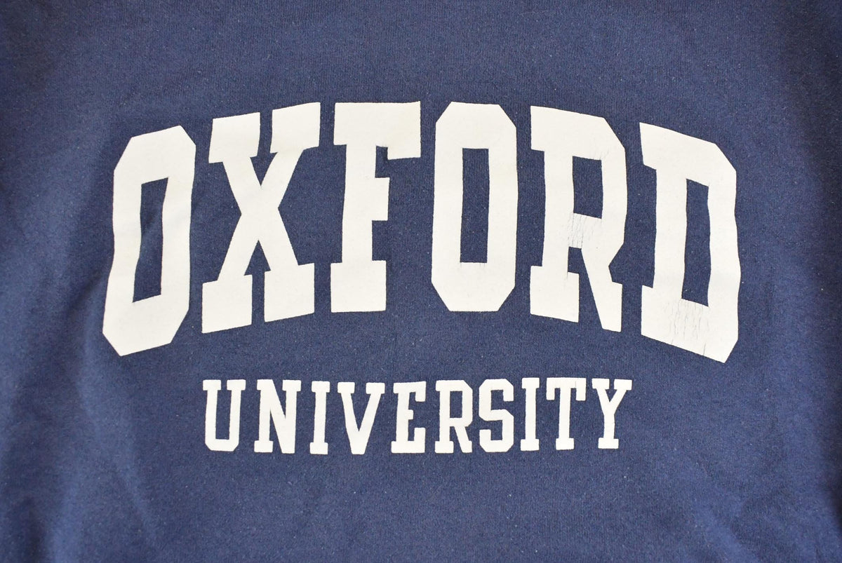 Vintage 2000s Oxford University Collegiate Hoodie Sweatshirt Men's L from propervintagecanada