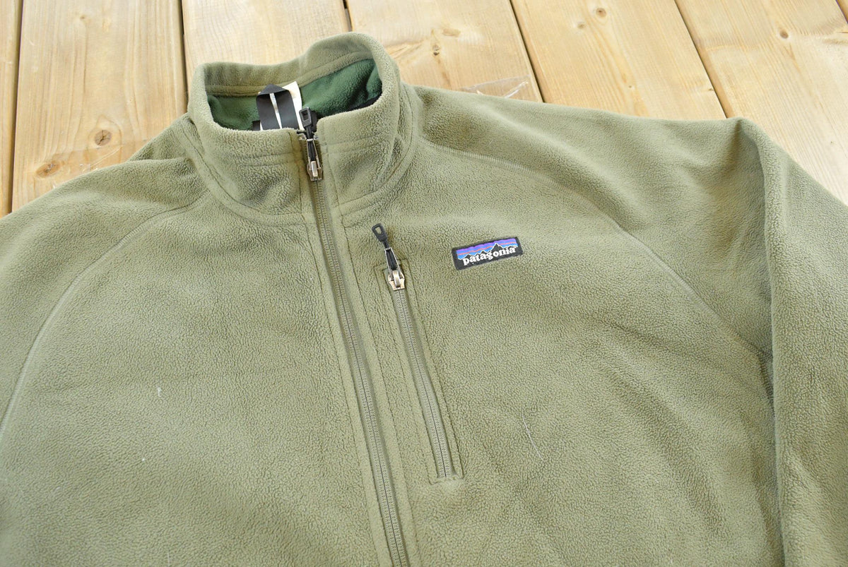 Vintage 2000s Patagonia Green Fleece Polartec Zip Up Sweater Mens XL from propervintagecanada