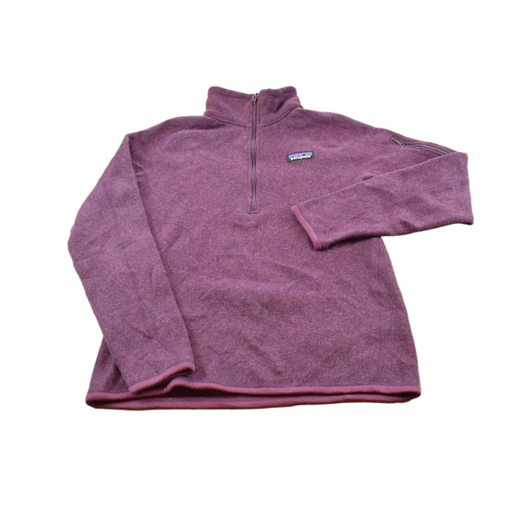 Vintage 2000s Patagonia Maroon Quarter Zip Up Fleece Sweater Women's M from propervintagecanada